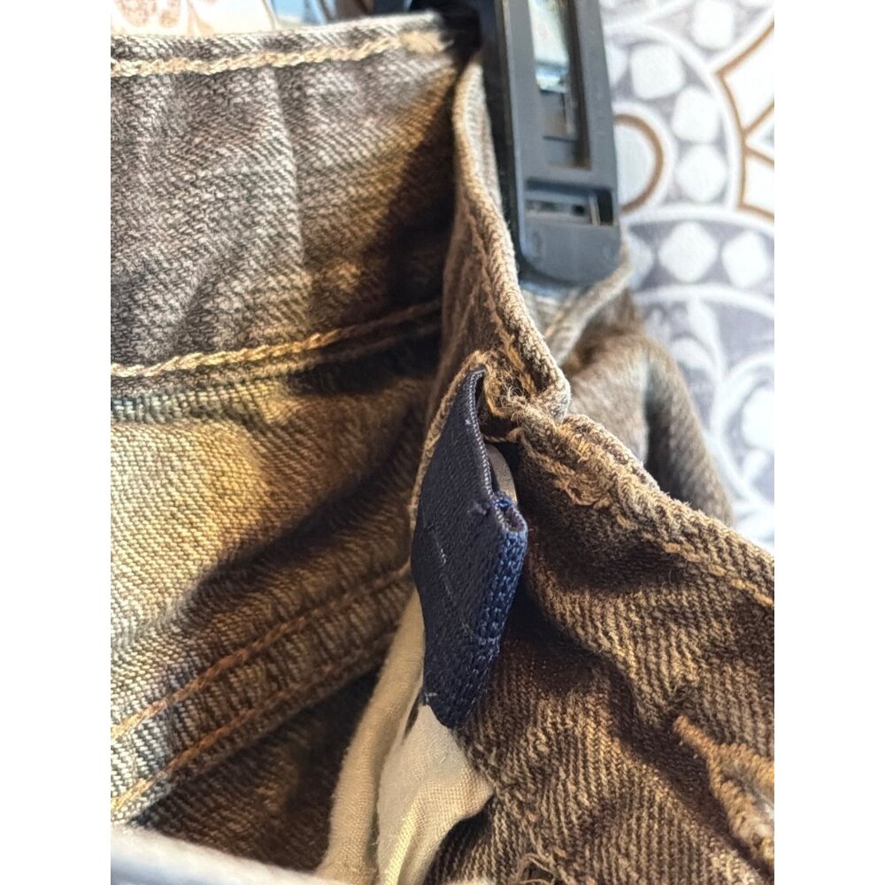 Gap Straight Fit Brown Denim Jeans Size 10 Pre-Owned - Picture 11 of 11